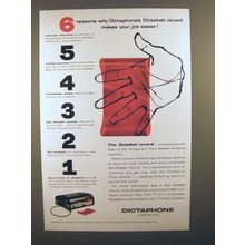 1955 Dictaphone Time-Master Dictating Machine Ad - Reasons