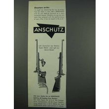 1961 Anschutz Super Match, Match Rifle Ad - Shooters