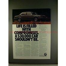 1980 BMW 733i Car Ad - Life is Filled with Compromises!