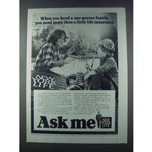 1981 New York Life Ad - Head a One-Parent Family