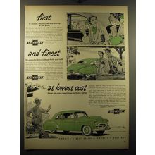 1950 Chevrolet Styleline De Luxe 2-Door Sedan Ad - First in smooth, effortless