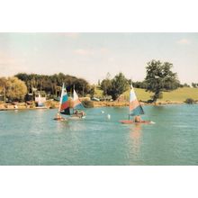 Sailing on Stanborough Lake Hertfordshire Postcard