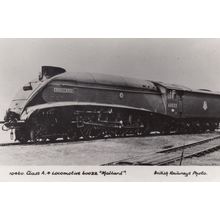 10460 Train A4 Locomotive 60022 Mallard Train Real Photo Postcard