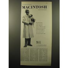 1959 Macintosh Coat Ad - The original and authentic Macintosh