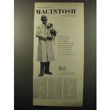 1959 Macintosh Coat Ad - The original and authentic Macintosh