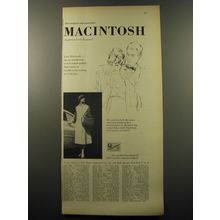 1959 Lady Macintosh Coat Ad - The original and authentic Macintosh