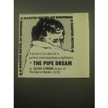 1959 Harper Book Advertisement - The Pipe Dream by Julian Symons