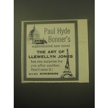 1959 Scribners Book Ad - The Art of Llewellyn Jones by Paul Hyde Bonner