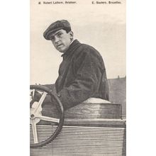 Hubert Latham Aviator Pilot Antique Bruxelles Rare Postcard