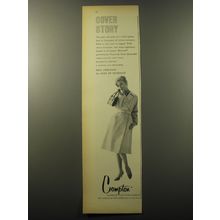 1960 Crompton Corduroy Ad - Coat by Bill Atkinson for Glen of Michigan