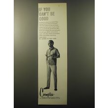 1960 Crompton Corduroy Advertisement - Pants by Alfred of New York
