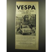 1960 Vespa 400 Automobile and Motor Scooter Ad - Vespa a familiar sight