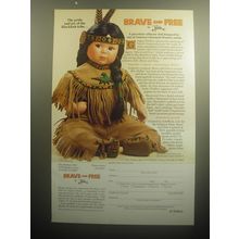 1993 The Danbury Mint Advertisement - Brave and Free Perillo Doll