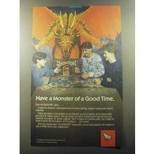 1992 TSR Dungeon Board Game Advertisement - Have a Monster of a Good Time