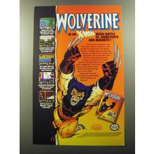 1992 Ljn Wolverine Video Game Ad - Wolverinbe in an X-Men Mega-Battle
