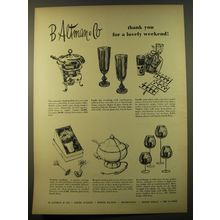 1961 B Altman & Co Gifts Advertisement - Thank you for a lovely weekend