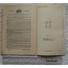 1895 Patent No. 12,120 labelling portable articles, George Barnley, Oadby
