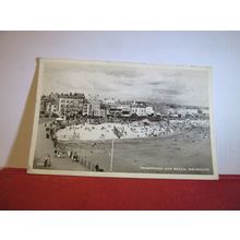 PROMENADE & BEACH, WEYMOUTH, DORSET. used vintage postcard 1956 pm =