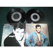 ROBBIE CRAIG 7" SNGLES LOT OF 2 - MAGIC/NOTHING I CAN'T DO