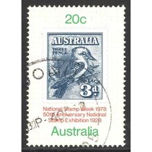 AUSTRALIA 1978: NATIONAL STAMP WEEK - 20c USED (G6)
