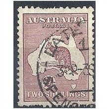 Australia 1929 SG110 2s Maroon Fine Used .