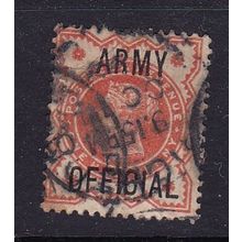 GB 1896-1901 QUEEN VICTORIA ARMY OFFICIAL ½d USED SG O41