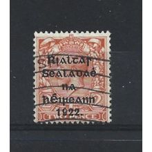 Ireland.SG34 2d Orange.Die Unchecked.Fine Used.Oct24b