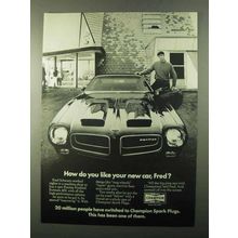 1971 Champion Spark Plugs Ad - Like Your New Car, Fred