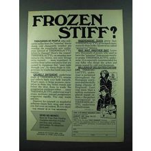 1975 Damart Thermolactyl Underwear Ad - Frozen Stiff?