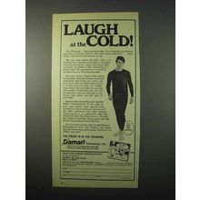 1975 Damart Underwear Ad - Laugh at the Cold