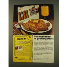 1976 Swift Premium Brown 'N Serve Sausage Ad