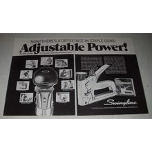 1976 Swingline Powermatic Staple Gun Ad - Adjustable Power!