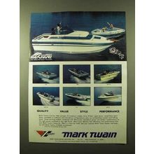 1984 Mark Twain Boat Ad - 170 190 190XL 210XL 160 210E