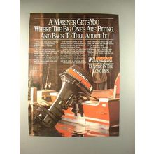 1984 Mariner Outboard Motor Ad - Big Ones are Biting