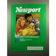 1989 Newport Cigarettes Ad - Alive With Pleasure!