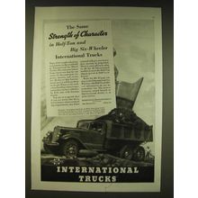 1936 International Harvester Model C-55-F Truck Ad - The same strength