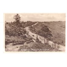 THE DEVIL'S PUNCHBOWL, HINDHEAD used postcard by Frith 1955 postmark #