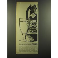 1964 Pernod 45 Ad - Just say to the barman Pernod