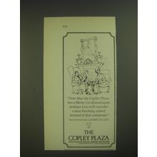 1974 The Copley Plaza Hotel Ad - Now that the Copley Plaza has a Merry-Go-Round
