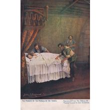 Murder Of Princess In London Tower Madame Tusssauds Waxwork Postcard