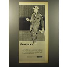 1960 Southwick Suits Ad - Exclusively ours