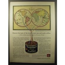 1960 Fromme's Coffee Ad - Discover the taste of the world's most rare