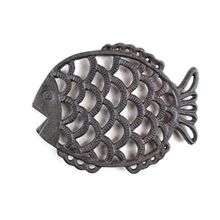 Pack Of 2] Cast Iron Big Fish Trivet 8""