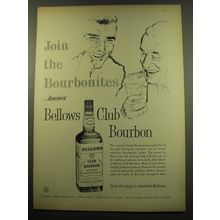 1960 Bellows Club Bourbon Ad - Join the Bourbonites
