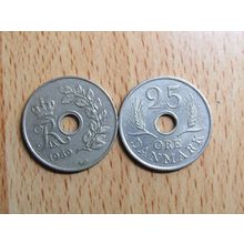 Denmark 1969 25 Ore Coin