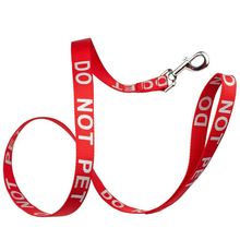 Reflective "DO NOT PET" Leash W 1" x L 72" - Red