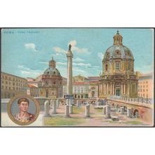 Foro Traiano, Roma, c.1900 - Fiamma Berardi Cartolina