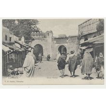 MOROCCO Tangier Soco Gates Grand Socco early 20th C. RPPC Cumbo