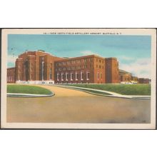 New 165th Field Artillery Armory, Buffalo, New York, 1938 - Miller Art Postcard