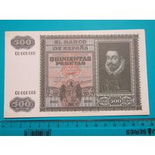 Espana Spain 1940 500 Pesetas Banknote Reproduction - 150